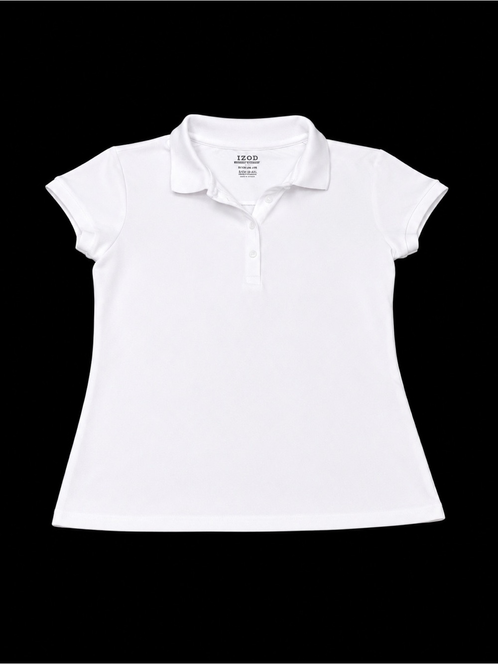 IZOD White Polo Shirt Size XL (15) School Uniform Essential